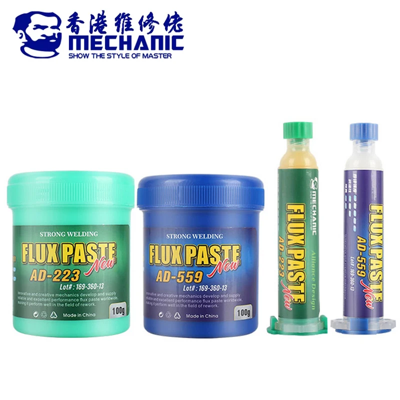 MECHANIC AD-223/AD-559 No-clean Solder Paste Flux Lead-Free Welding Paste For Phone PCB BGA Motherboard Soldering Repair Tools