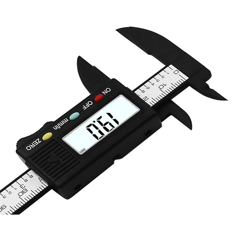 0-100mm Digital Vernier Caliper Electronic Digital LCD  Carbon Fiber Ruler Woodworking Measuring Tools Gauge Caliber Vernier