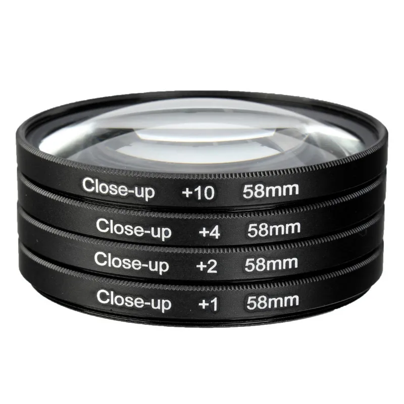 for Canon Nikon Sony Cameras Macro Close Up Lens Filter +1+2+4+10 Filter Kit 49mm 52mm 55mm 58mm 62mm 67mm 72mm 77mm 82mm