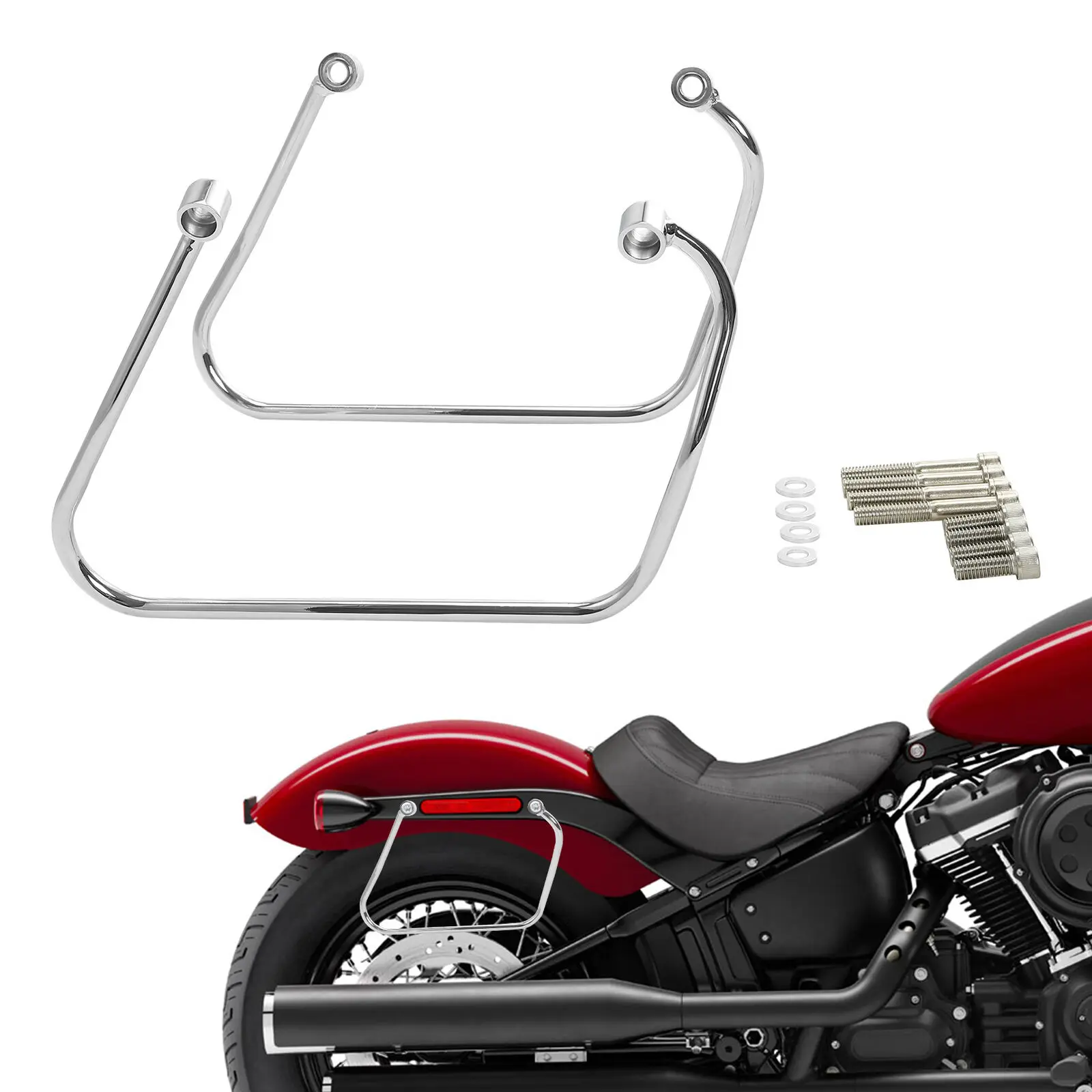 Saddlebag Support Bracket Fit For Harley Softail Street Bob Slim FLSL FXBB FXST 2018-2023