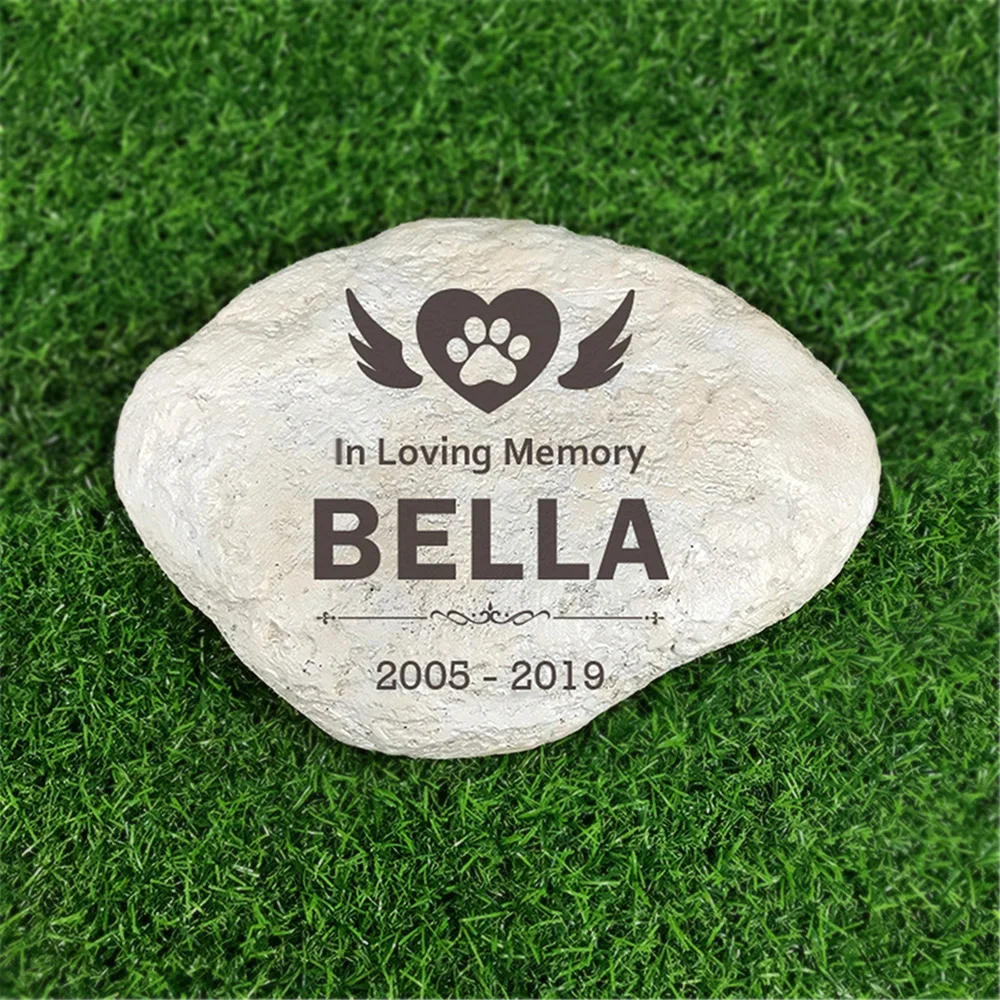 Outdoor Indoor  Garden Decoration Resin Goose Soft Stone Custom Memorial Garden Stone Or Decorative Stones For Graden JSYS