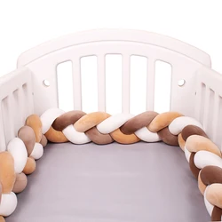 Baby Bed Bumper Infant Cradle Pillow Cushion Braid Knot Bumper Crib Bumper Protector Room Decor Tresse Tour De Lit  Bebe 3M