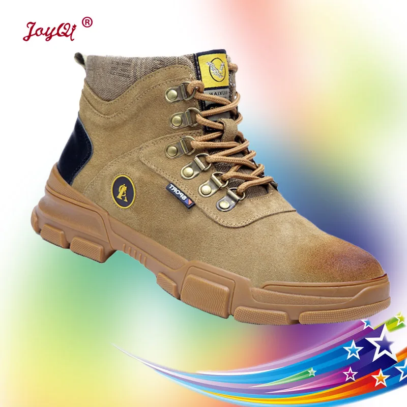 Women Work Sneakers Men Safety Shoes Steel Toe Cap   Fashion Outdoor Plus Size JOY-231