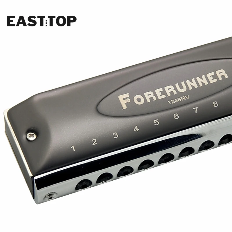 EASTTOP Harmonica Music Instruments Key of C 12 Holes 48 Tones Chromatic Instrumentos Musicales Chromatic Competitive 1248NV