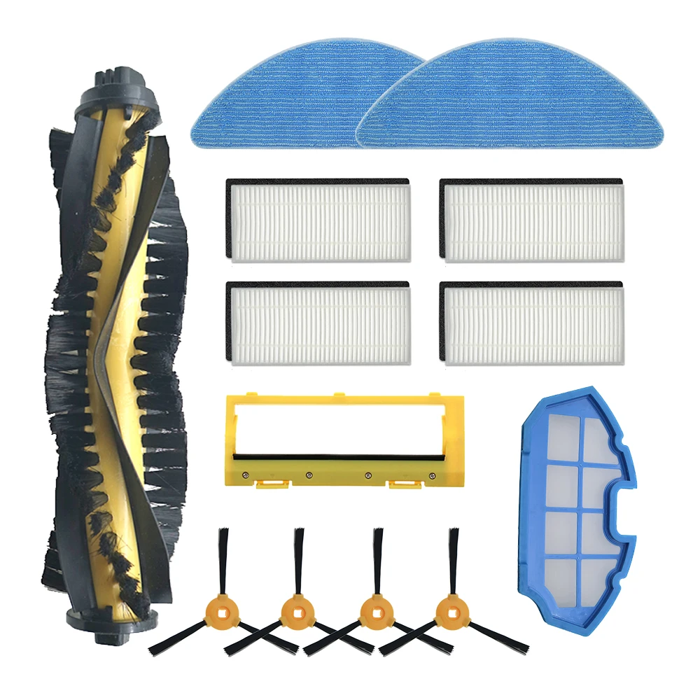 Hepa Filter Side Brush for CONGA EXCELLENCE 990 for Ecovacs Deebot N79S N79 Eufy RoboVac 11 11C Brush Cover Primary Filter