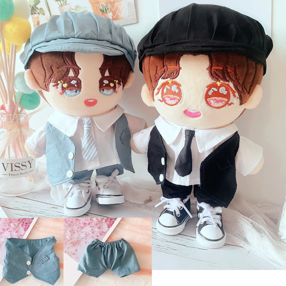 

20cm Dolls Clothes Accessories Muppet Gentleman Suit Vest for Our Generation Korea Kpop EXO Idol Dolls Children Gift DIY Toys