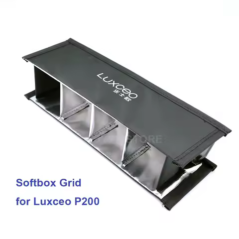 Softbox Eggcrate Grid Light Diffuser for Luxceo P200 tube light
