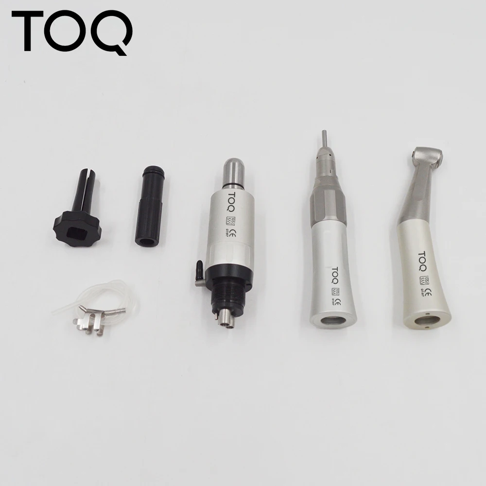 Dental Low Speed Contra Angle Mini Air Motor 4 Holes Available for Dentist Straight Handpiece Kit Low Speed Contra Angle  4 Hole