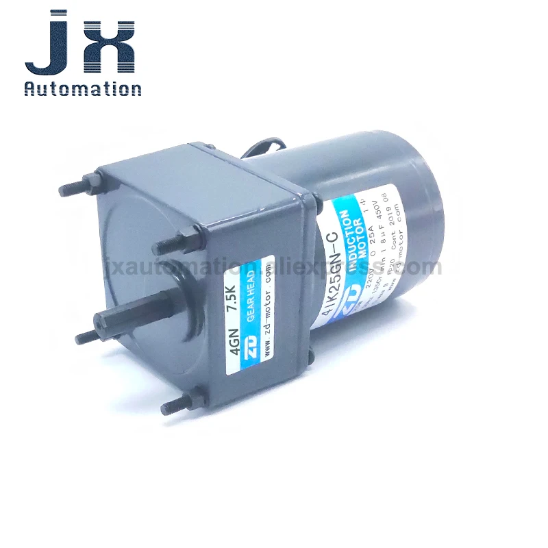 ZD AC Induction Motor 25W 220V 4IK25GN-C-4GN7.5K 4IK25GN-C-4GN180K  Fixed Speed Motor