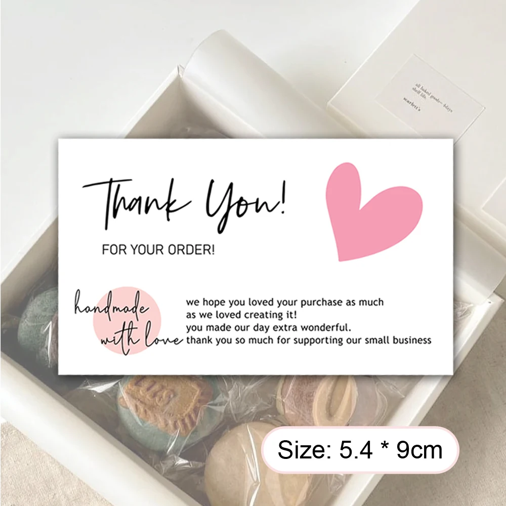 30Pcs/Pack white Thank You Card Labels With Beyond Grateful Card For Supporting My Small Business Decoration Gift Greeting Card