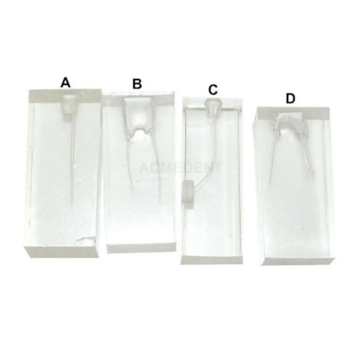 

4Pcs Dental RCT File Endo Training Root Canal Model Hand Rotary Files Block