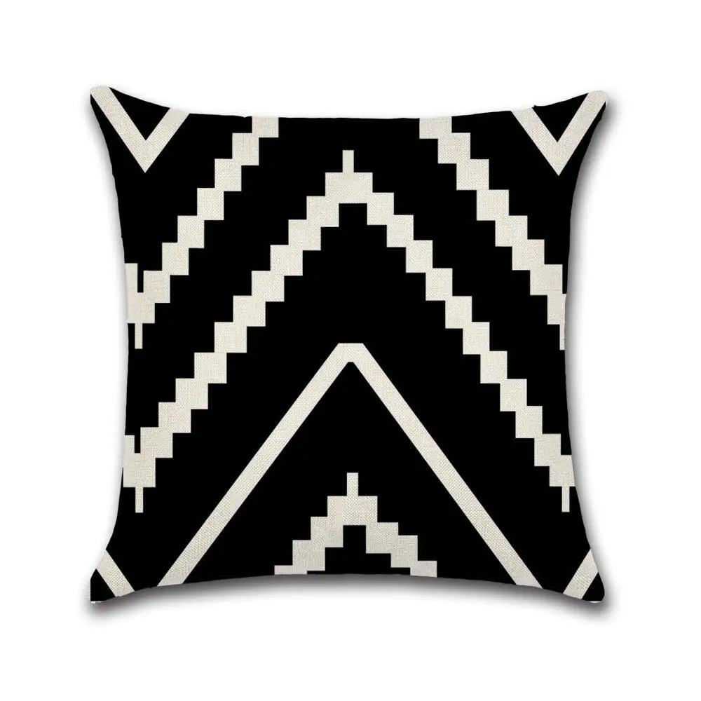 Minimalistic Waves Cushion Cover Decorative Pillowcases Geometric Pillow Case For Sofa Car Simple Cushion Cover almohada ZT142