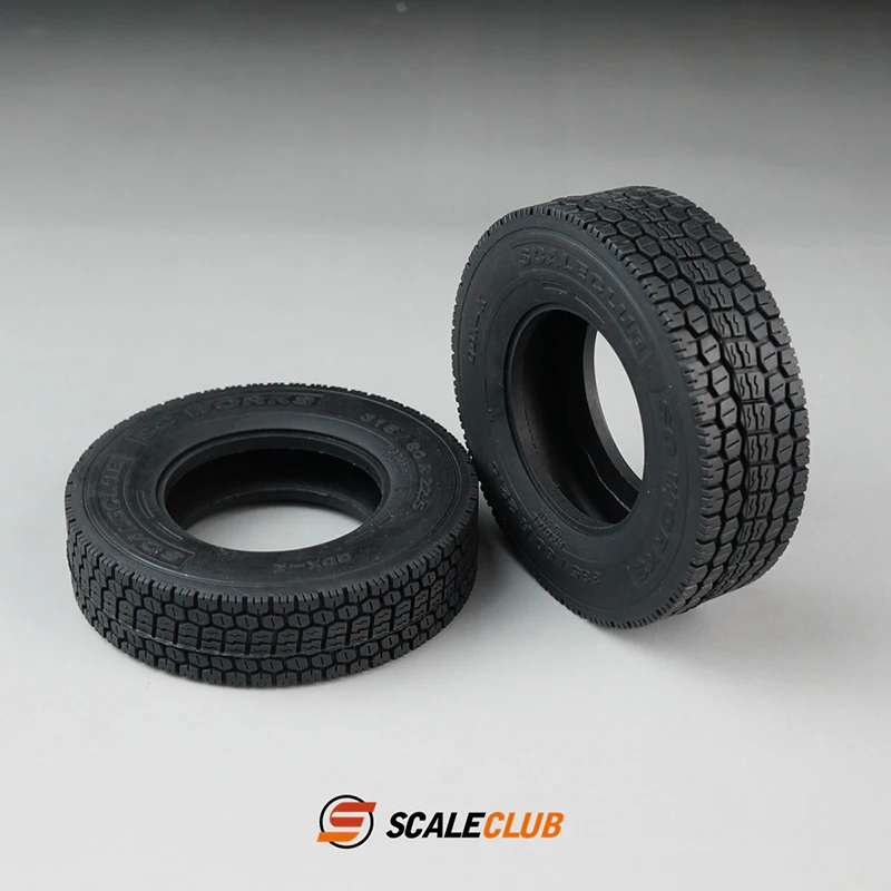 Scaleclub-1/14 Pneus de Simulação de Caminhão, Adequado para Modelos LESU FH16R620 R470 770S 1851 3363 3348 TGX FH16 e DIY