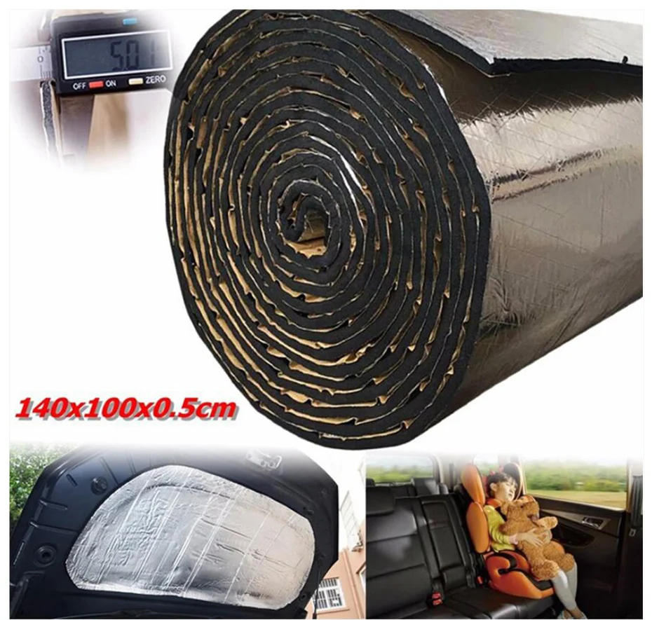 Auto Heiz blatt Schall dämmung für Autos Wärme Sound Pad Auto Motor Schallschutz Wärme schutz Pad Auto Schall dämmung – Detail 2
