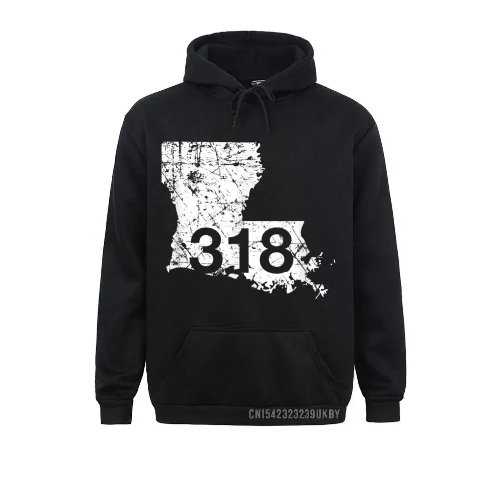 Oversized Shreveport Ruston Tallulah Area Code 318 Harajuku Louisiana Winter Sweatshirts Men Hoodies Long Sleeve Sportswears