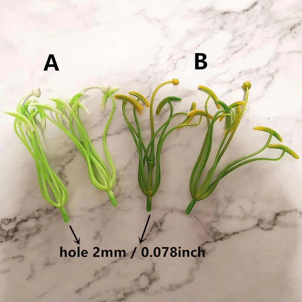 10/20pcs Length 5/8/11cm Yellow Green Nylon Flower Materials Stocking Flower Material High Quality Lily Stamen Style