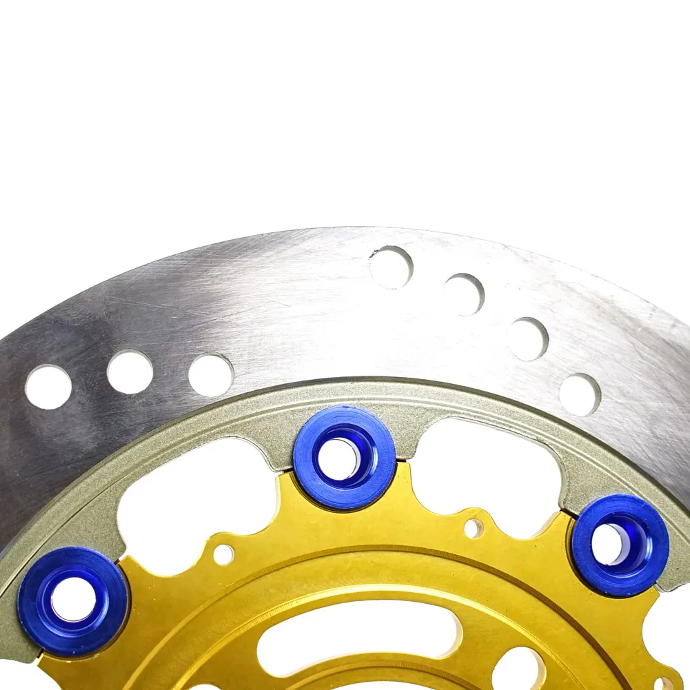 220mm disc floating motorcycle aluminum 4-hole pitch brake disc inner diameter 58mm fast cooling brake rotor front and rear