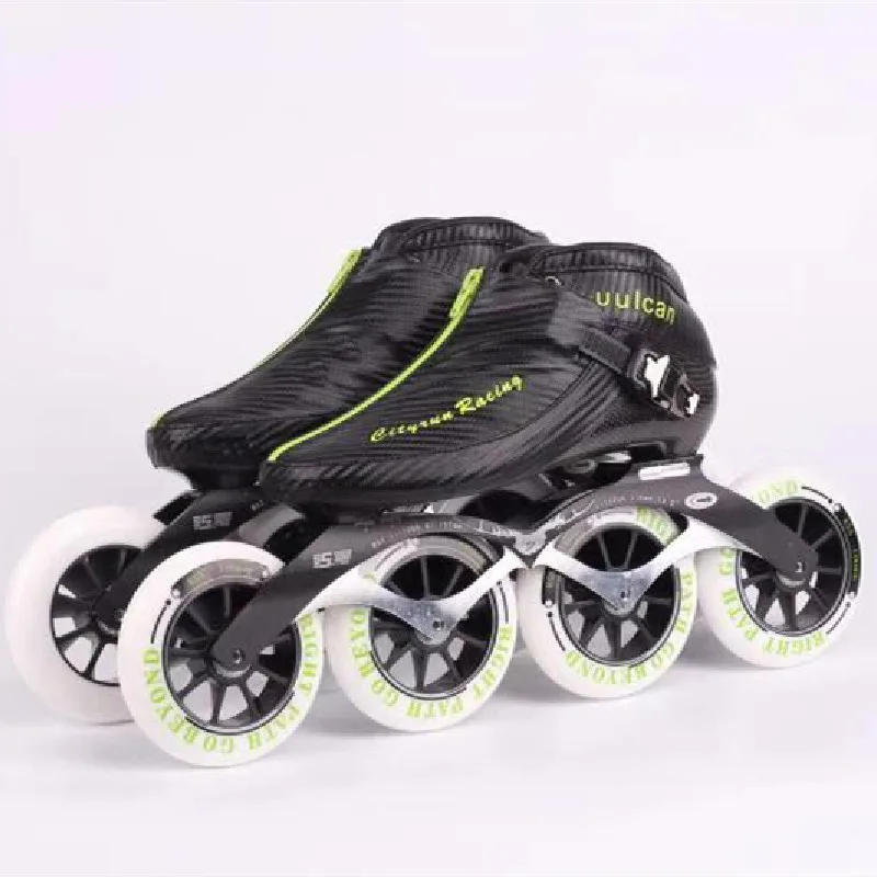 Professional CITYRUN Speed Skates Shoes with 4X90MM 4X100MM 4X110mm 4 wheels Inline Speed Race Compitibion VULCAN Carbon Fibre