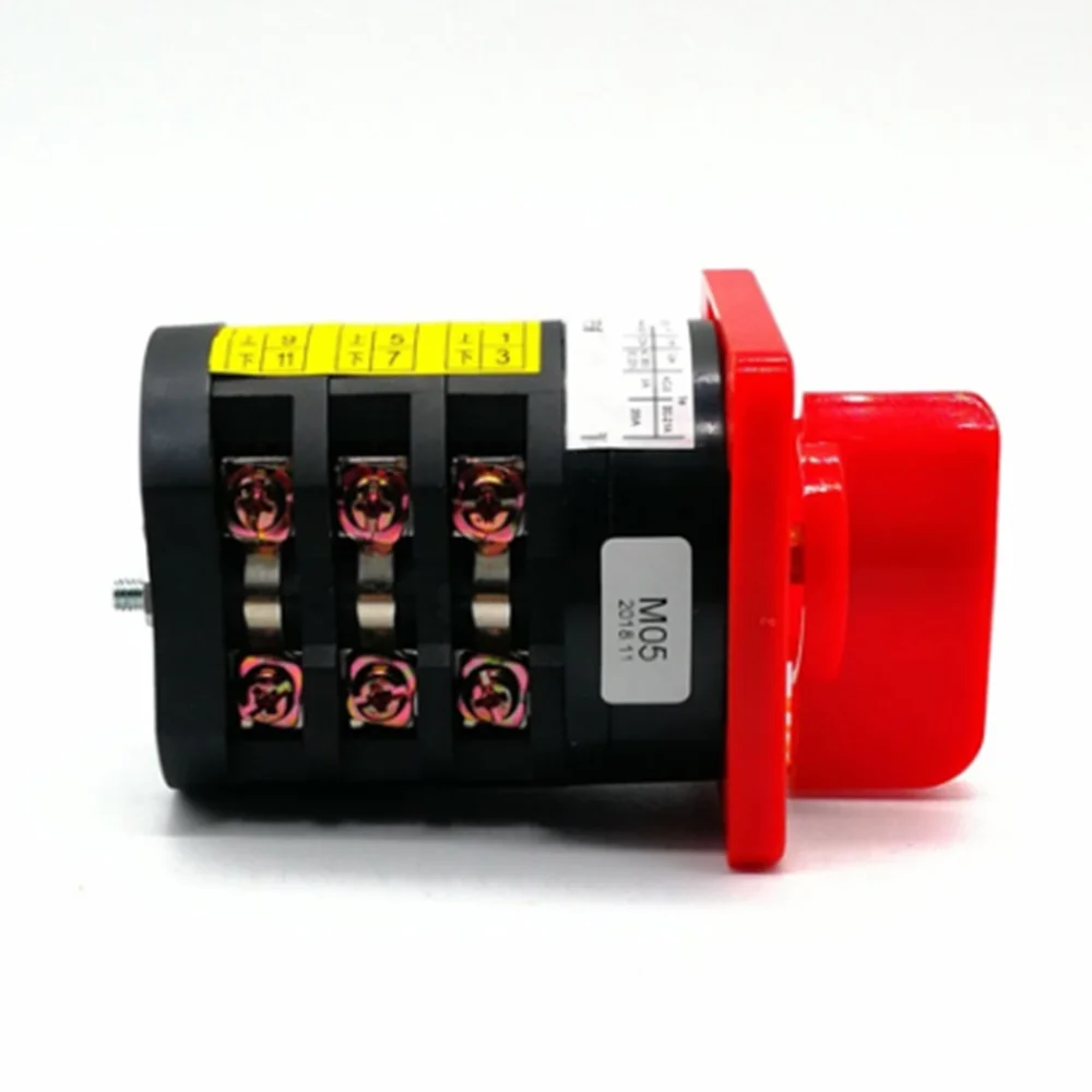 380VAC 20A 4KW 12เทอร์มินัล3ตำแหน่งตัวเลือก Cam สวิทช์เปลี่ยน