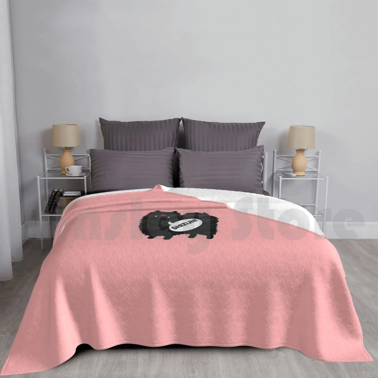 Pomeranian Luo Binghe Svsss Blanket For Sofa Bed Travel Bingqiu Luo Binghe Shen Qingqiu Mobei Jun Shang Qinghua