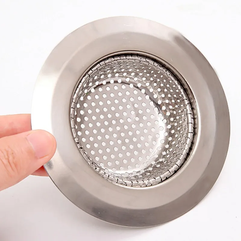 Kitchen Metal Sink Strainer Floor Drain Stainless Steel Bathtub Hair Catcher Stopper Shower Drain Hole Filter Trap