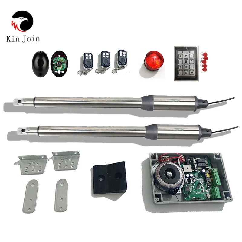 PKM-C01 Dual Swing Gate Opener Kit,wireless keyboard,GSM Remote control QTY Flash light & Photocell Optional