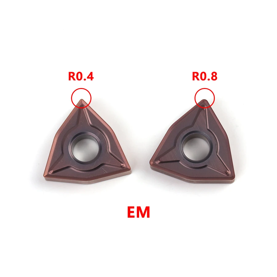 WNMG080404-EF-EF EM WNMG080404-EM YBG205 inserti in metallo duro tornio per metallo CNC utensili per tornitura esterna lame da taglio
