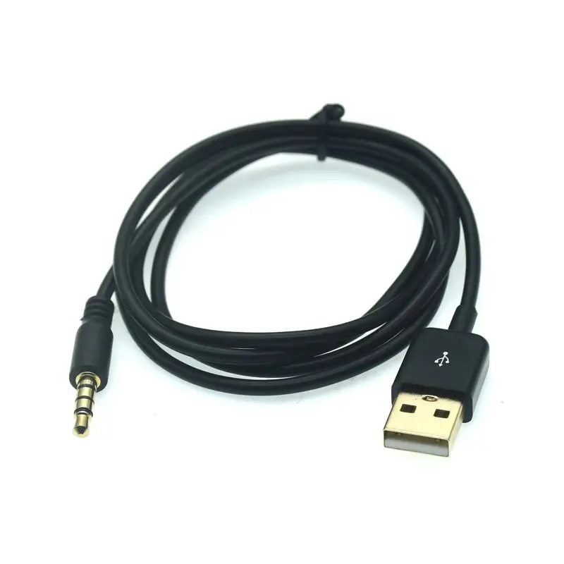 USB do 3.5mm męski kabel USB A do 3 5 Jack AUX przewód przejściowy zestaw słuchawkowy z głośnikiem pulpit PC TV samochodowe Stereo pomocnicza linia