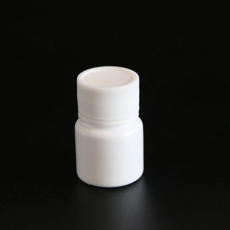 100PCS 15ml/20ml/30ml/60ml/100ml Plastic PE White Empty Seal Bottles Solid Powder Medicine Pill Vials Reagent Packing Containers