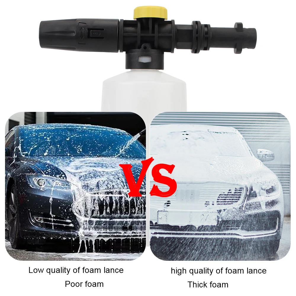 750ML Foam Washing High Pressure Gun Washer Nozzles for Karcher K2 K3 K4 K5 K6 K7 Snow Cleaning Vehicles Truck Car Accessories