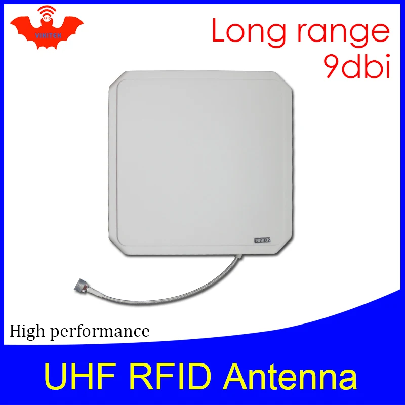 UHF RFID antenna Vikitek VA094 high performance 915MHZ Long range RFID Panel antenna 9dBic 902-928MHZ be used for rfid reader