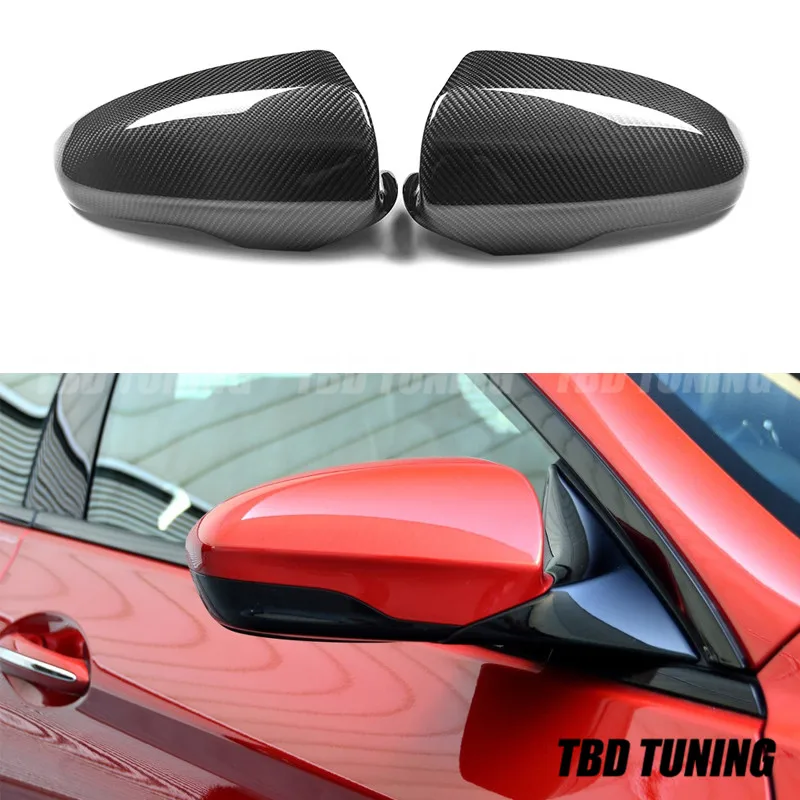 

Real Carbon Fiber Rear View Mirror Cover For BMW M Series F06 F12 F13 M6 2012-2013 2014 2015-On Add On Style Car Wing Cover