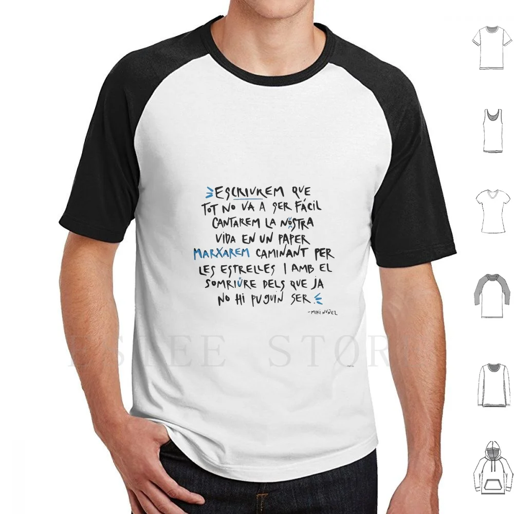 Escriurem T Shirt Men Cotton 6Xl Write Miki Nu ? Ez Ot Oper…
