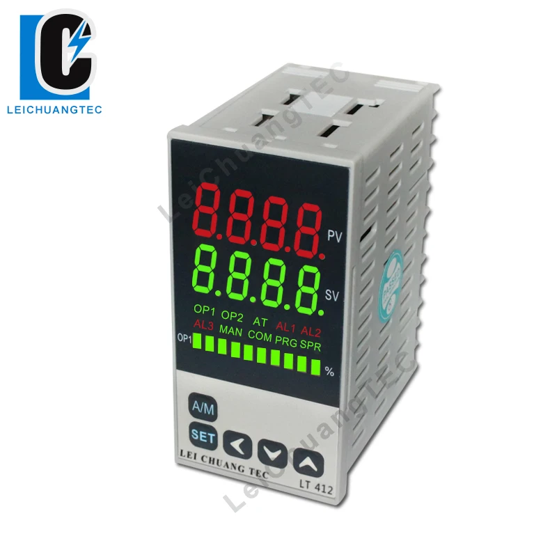 0-10V input LED display intelligent PID temperature controller 48x96mm, SSR/Relay/4-20mA/0-10V output