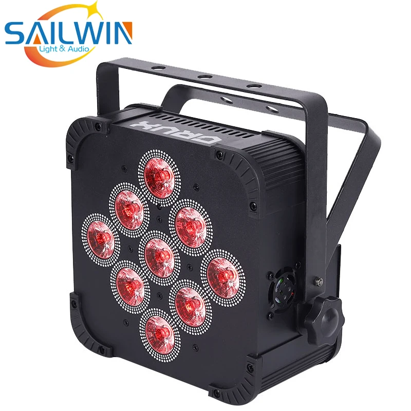 USA FREE-TAX 9X18W 6in1 RGBAW UV Battery Powered Wireless LED Par Light Disco Stage LED Chargeable Par Projector For Party Event