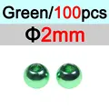 2mm Verde 100 piezas