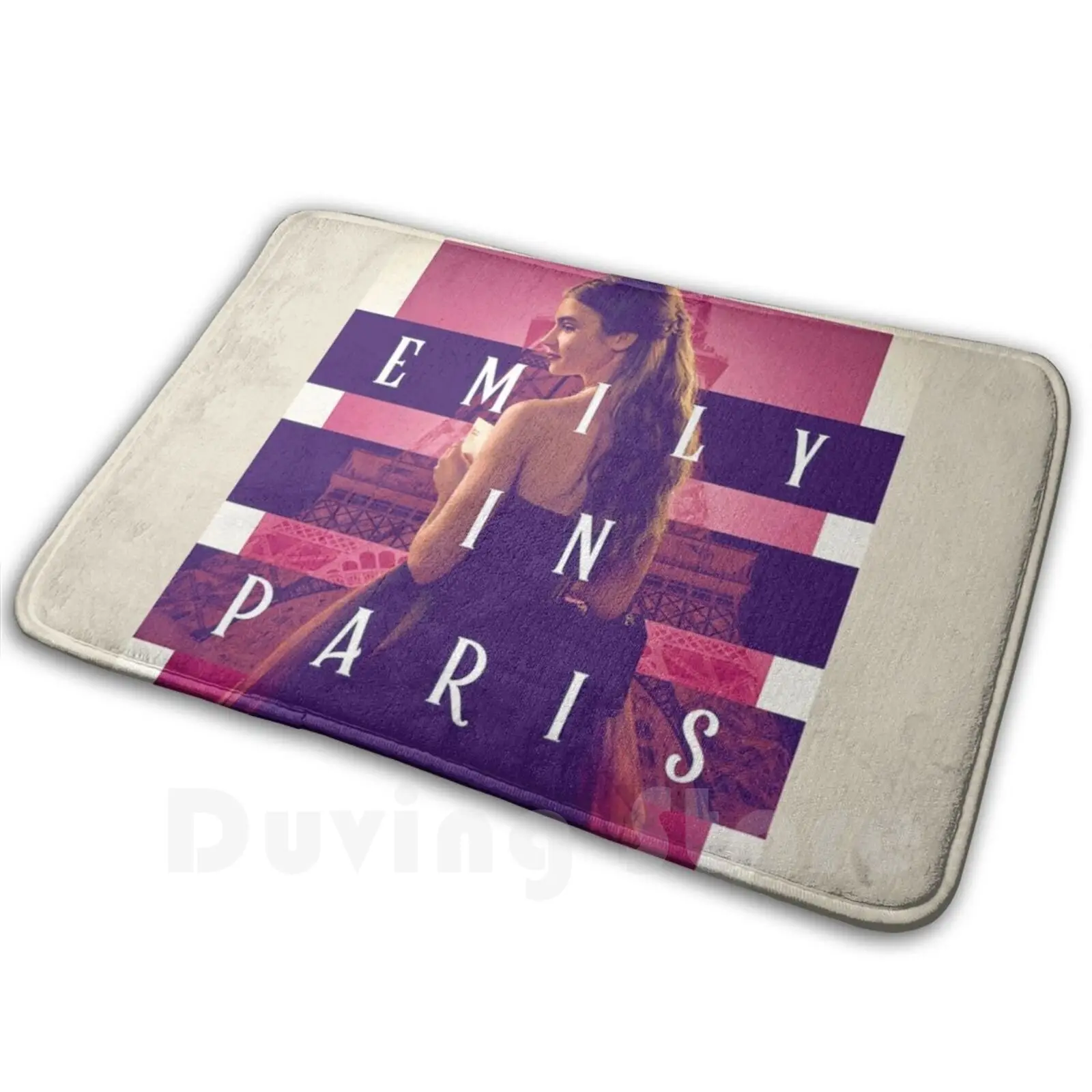 إميلي في باريس Netflix سجادة سجادة وسادة ناعمة Movieart53 إميلي في باريس ليلي كولينز إميلي في باريس Netflix Tv #1