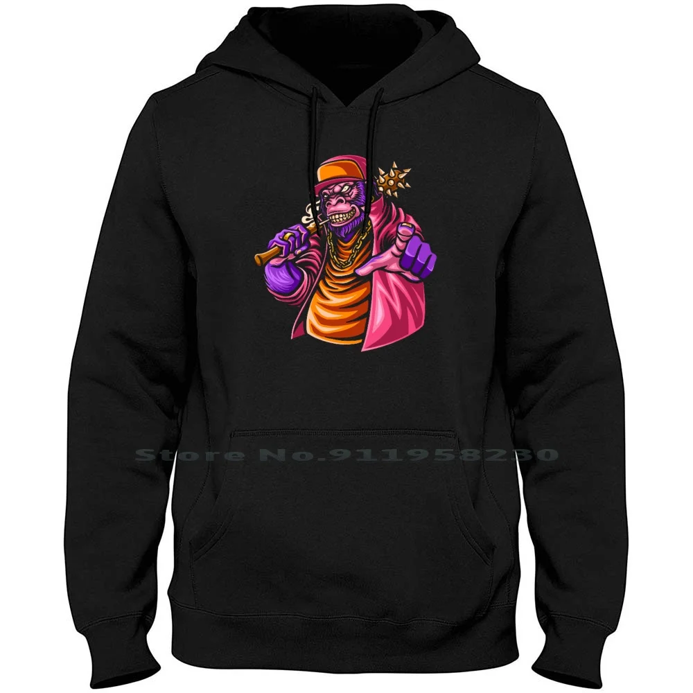 Gorilla Gangster Men Women Hoodie Sweater 6XL Big Size Cotton Gangster Gorilla Cartoon Movie Comic Tage Gang Game Ill Age St Ny