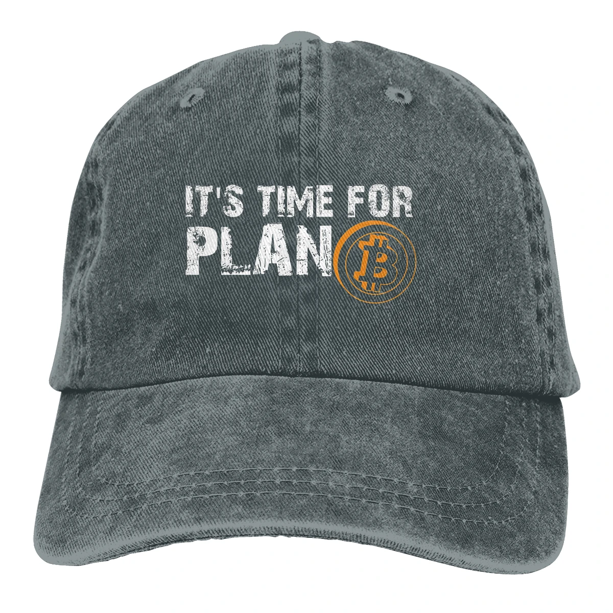 Pure Color Dad Hats It's Time For Plan B Women's Hat Sun Visor Baseball Caps Bitcoin Cryptocurrency Miners Meme Peaked Cap