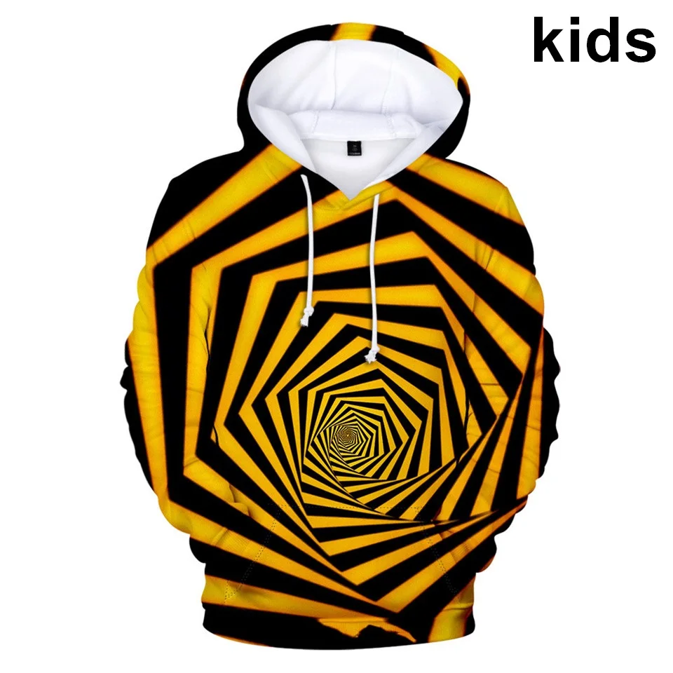 

Детская толстовка с капюшоном и принтом, 3-14 дюймов