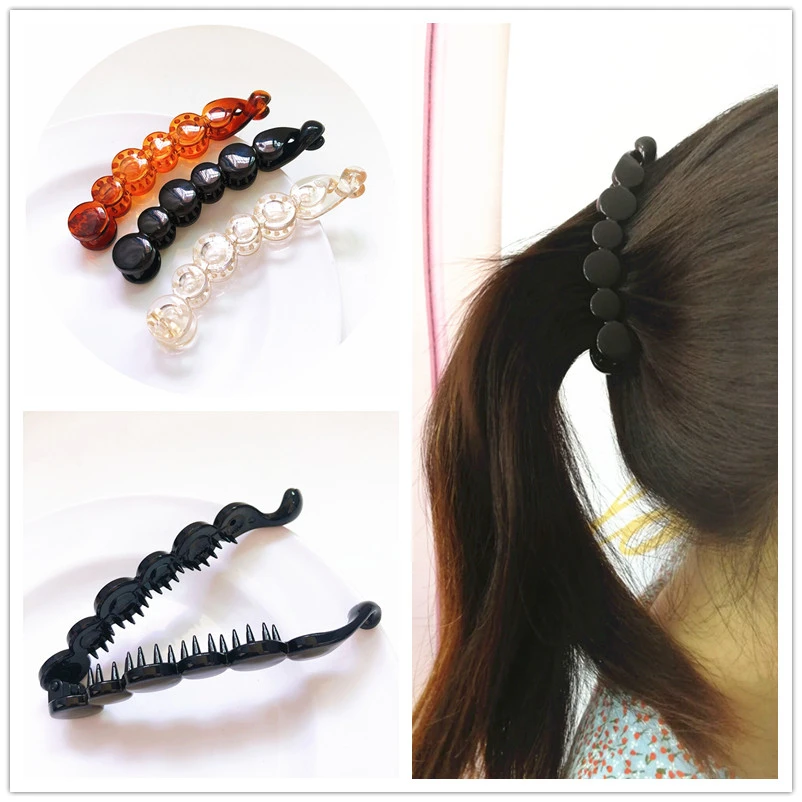 10 Cm Free Hair Style Hairpins Banana Hair Clip for Women Solid Tortie Pearl Shape Hair Claw Twist Ponytail Holders Rena Chris chris rea still so far to go the best of 2cd