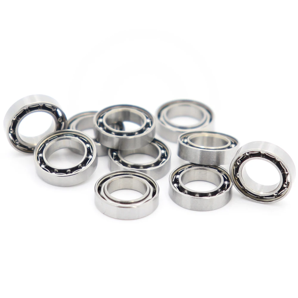 

SMR106 Open Bearing ABEC-1 10PCS 6x10x2.5 mm Stainless Steel Miniature OPEN Ball Bearings S MR106 617/6