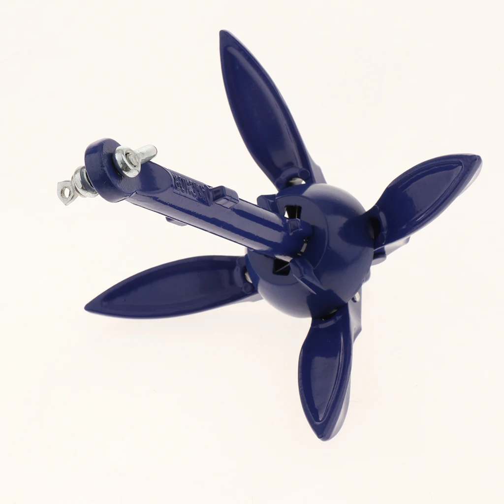 Foldable 1. CNC Aluminum Anchor for Kayaks, Canoes, Boat, Yacht, Raft