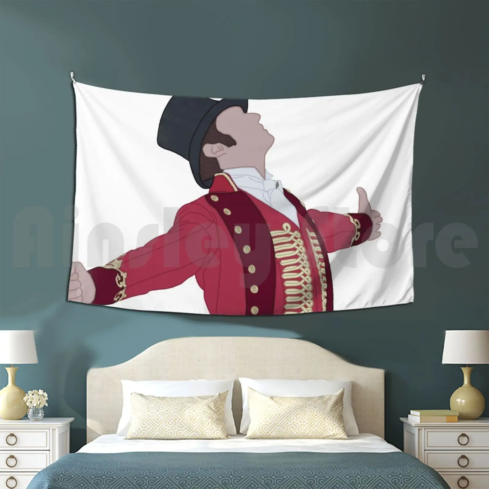 Greatest Showman Tapestry Living Room Bedroom Greatest Showman Hugh Jackman Musicals Movies Circus Ringleader Pt