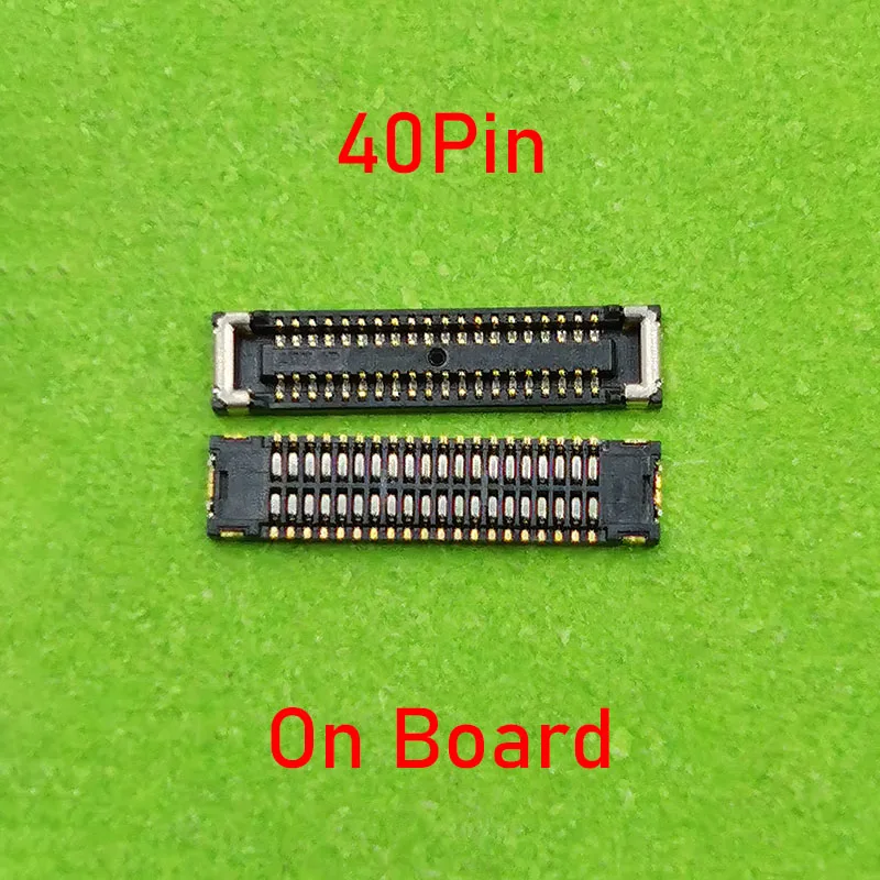 2pcs 40Pin LCD Display FPC Connector On MotherBoard For Xiaomi 10T/10T Pro/Redmi 9/Note 9 Pro 5G /Pocophone POCO X3 X3 NFC/X3Pro