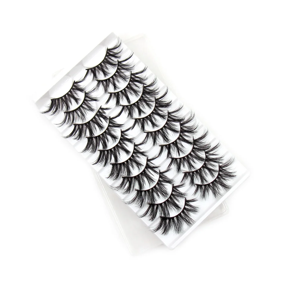 Pestañas postizas 5/10/16 pares, visón sintético 3D, naturales, reutilizables, dramáticas 4