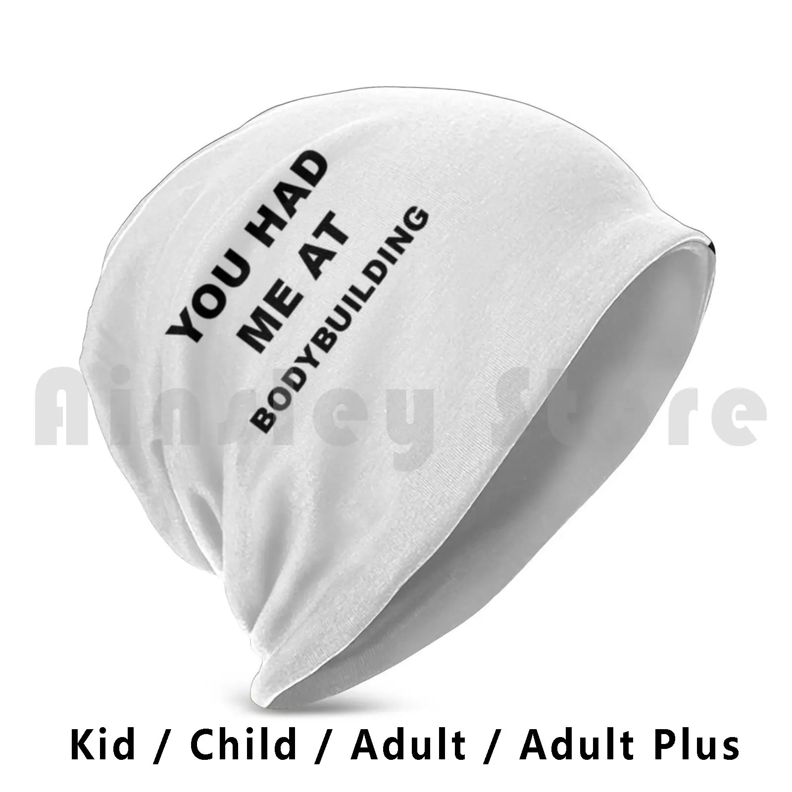 Bodybuilding Present | Gift For Friends And Family Beanie Hedging Cap DIY Print Cushion Bodybuilding Fitness Gym Workout