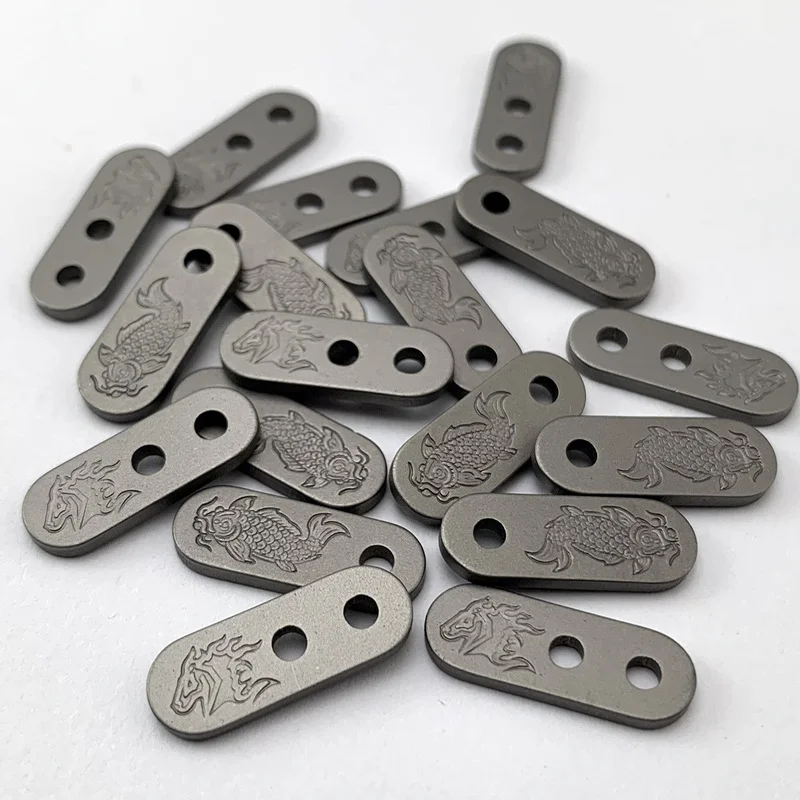 Klem klip belakang pisau lipat logam campuran Titanium braket potong pengisi untuk Rick Hinderer XM18 XM24 XM-18 XM-24 Aksesori DIY