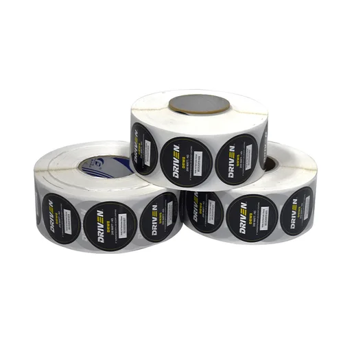 Etiquetas adhesivas con logotipo circular personalizado, sello de paquete con nombre de tienda impreso, calcomanía, bolsa de regalo Personal, caja, pegatina de boda, cualquier tamaño y Color