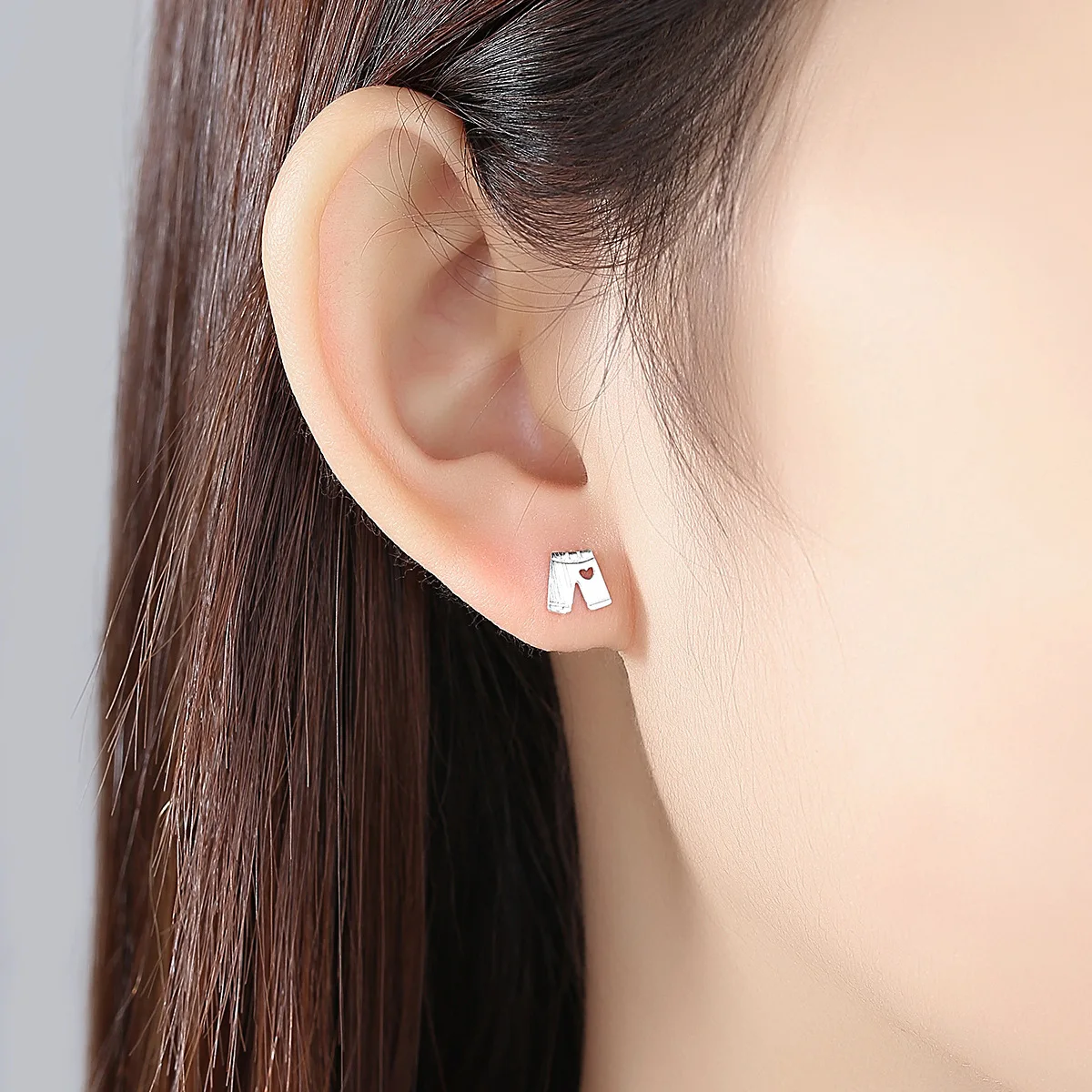 Stud Earrings Love clothes ,Thomas Beautifully Fashion Good Jewelry For Women,Ts Ear Gift In 925 Sterling Silver,Super Deals